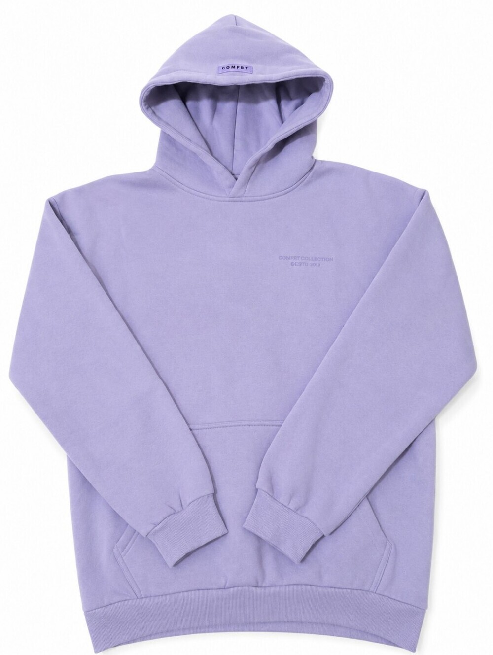 Comfrt Pastel Edit Hoodie Lilac Purple Oversized Heavyweight Fleece NWOT Large